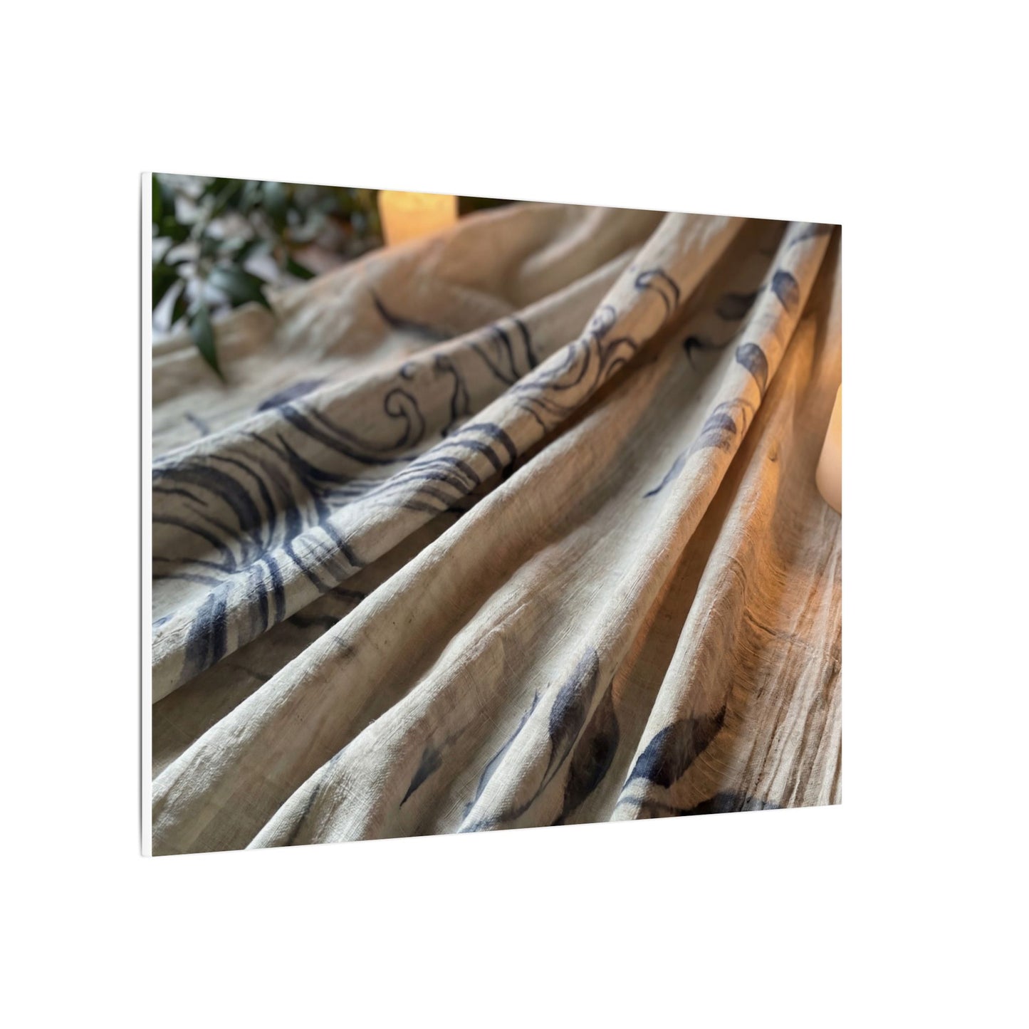 Fukinsei Silk Drape Canvas Art - Japandi Japanese Pattern