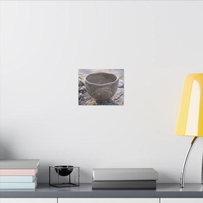 Seijaku Ceramic Bowl Canvas Art - Japandi Japanese Pattern