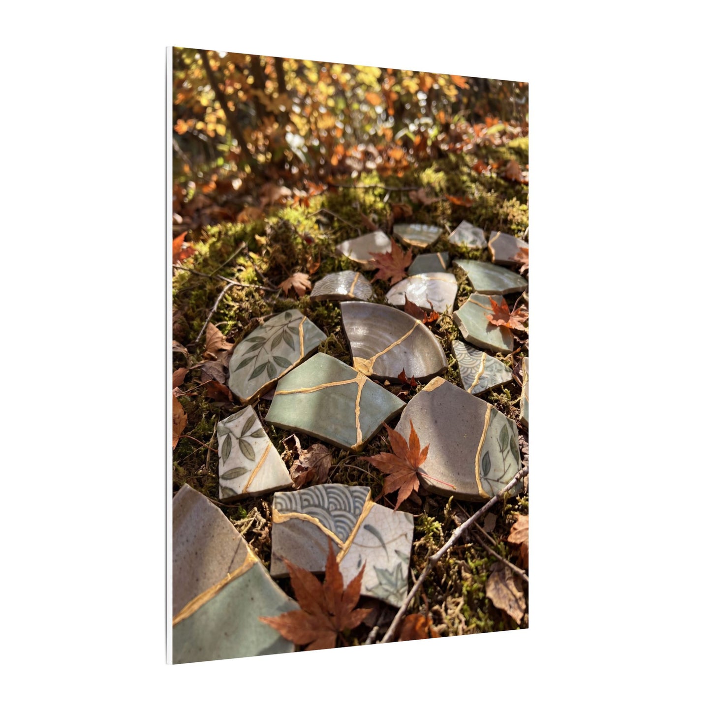 Broken Pottery Japanese Pattern Canvas Art | Elegant Japandi Art
