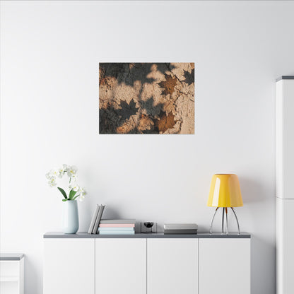 Cozy Shadow Play Canvas Art - Texture Japandi