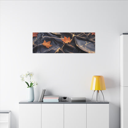 Golden Hour Silk Drape Canvas Art - Kintsugi Shibui