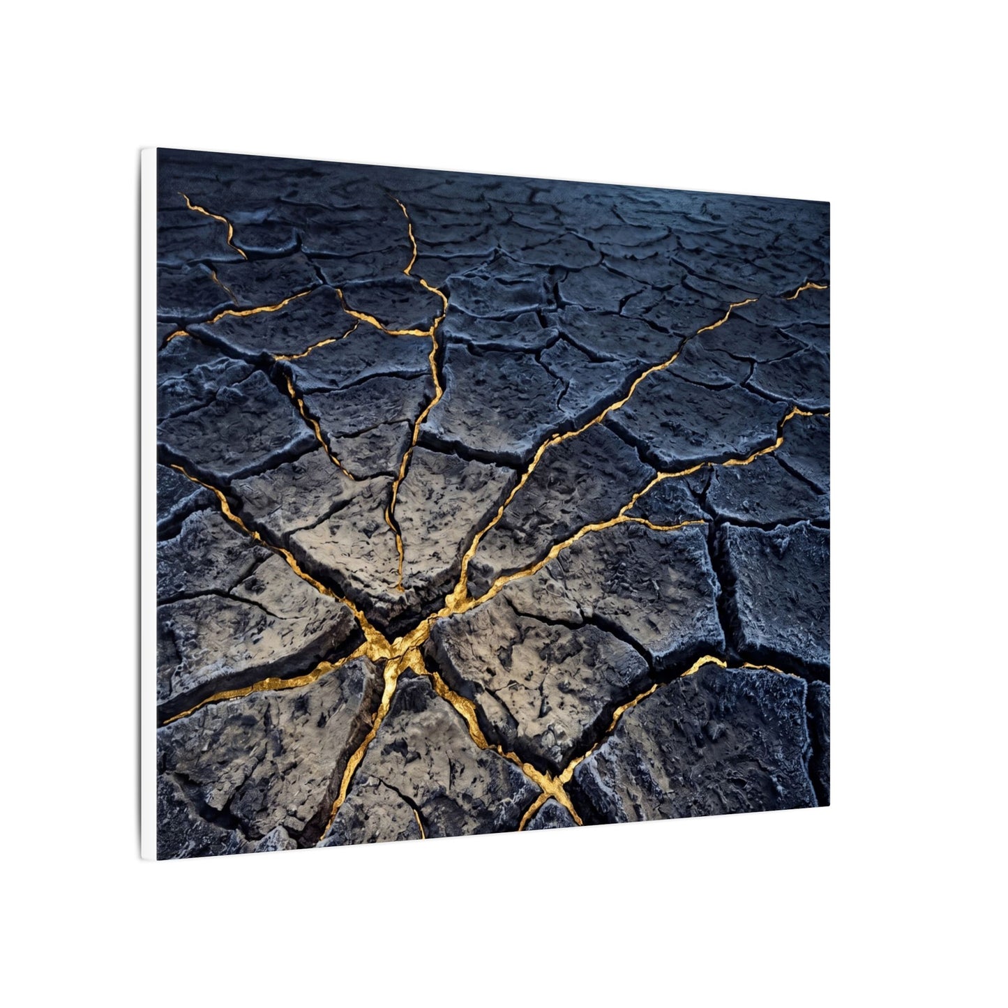 Cracked Earth Broken Beauty Canvas Art | Artful Kintsugi Art