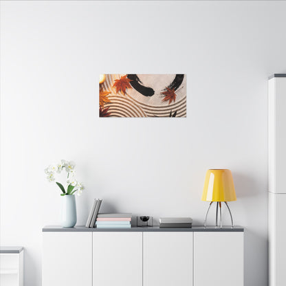 Tranquil Rock Garden Canvas Art - Enso Zen