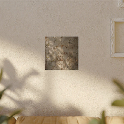 Japandi Rust Patina in Dappled | Japanese Pattern Canvas Art