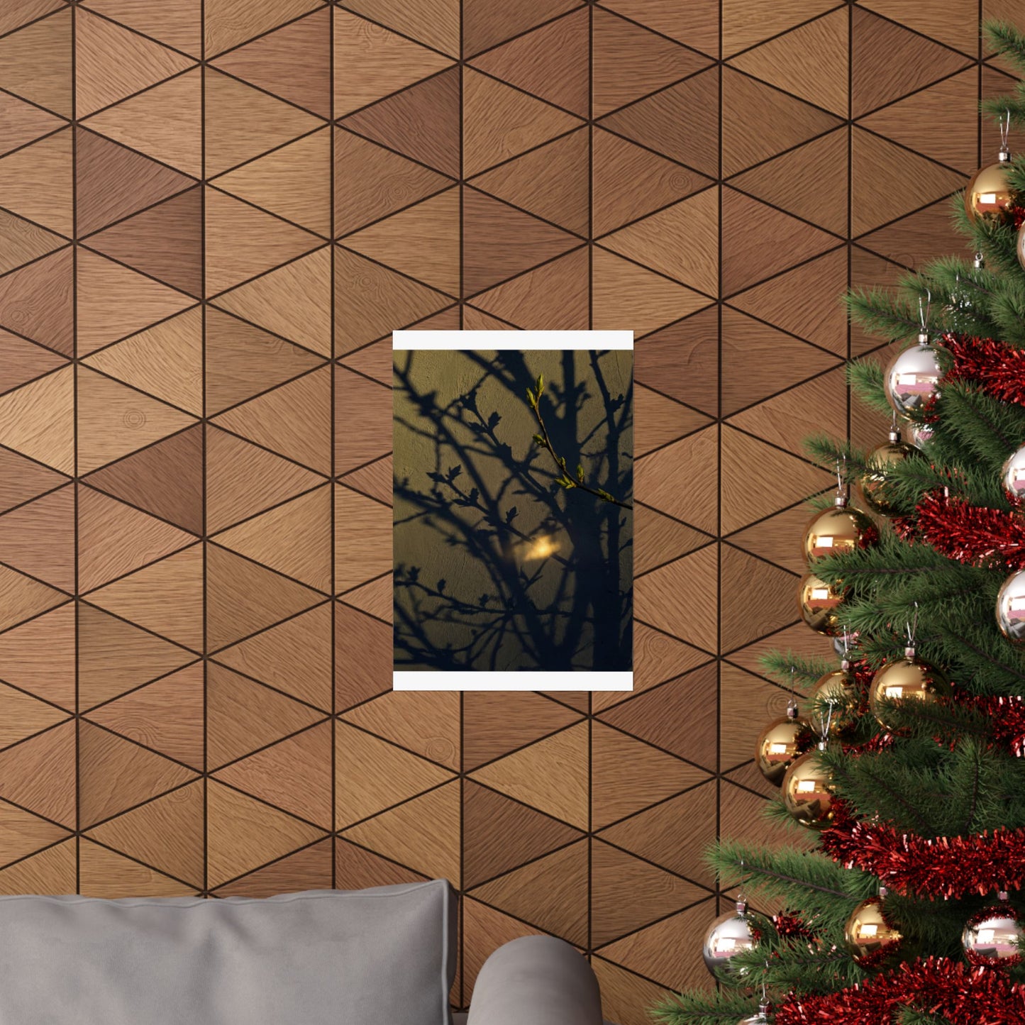 Datsuzoku Shadow Play Wall Art Print - Dark Japandi Moody Minimal