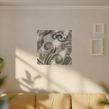 Dappled Ink Brushstroke Canvas Art - Japandi Ma