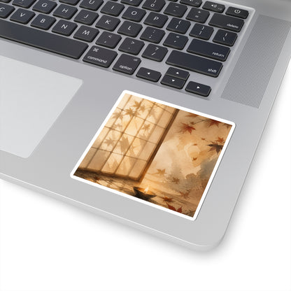 Candlelight Shoji Screen Sticker - Japandi Ma