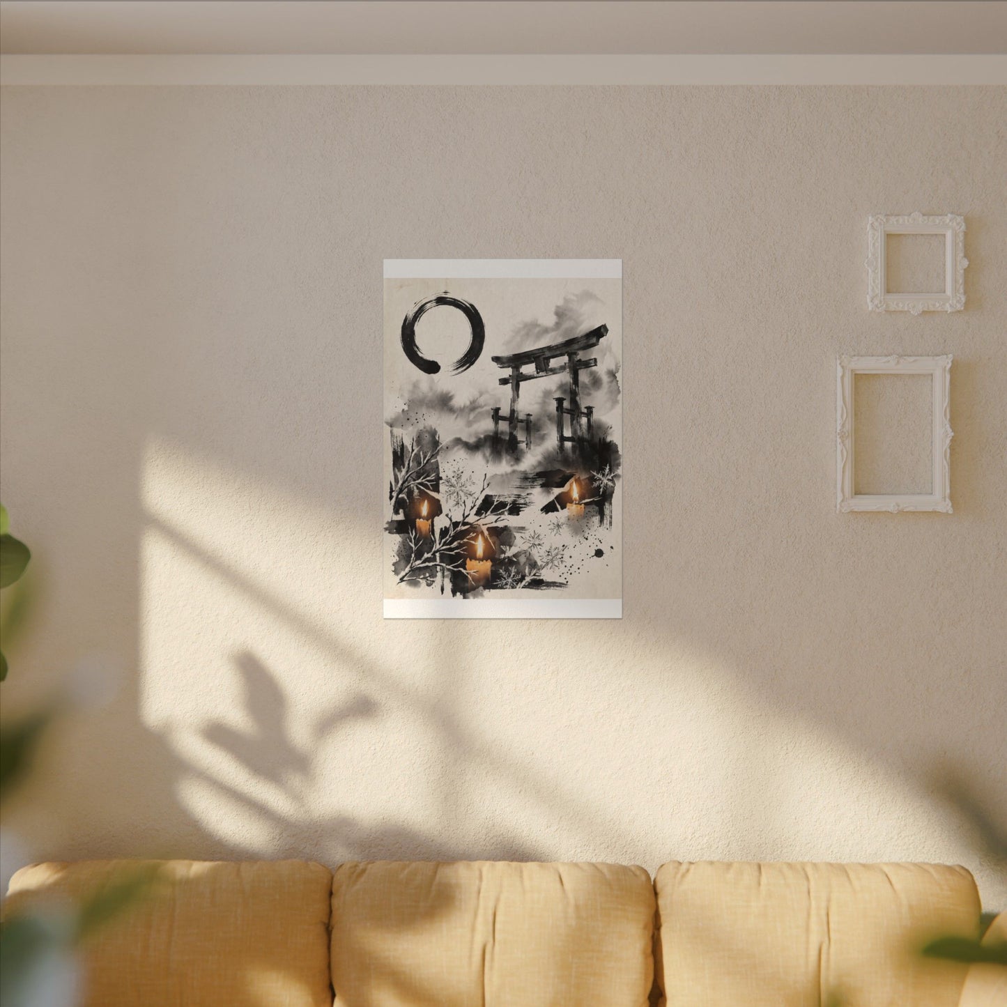 Candlelight Torii Gate Canvas Art - Zen Datsuzoku