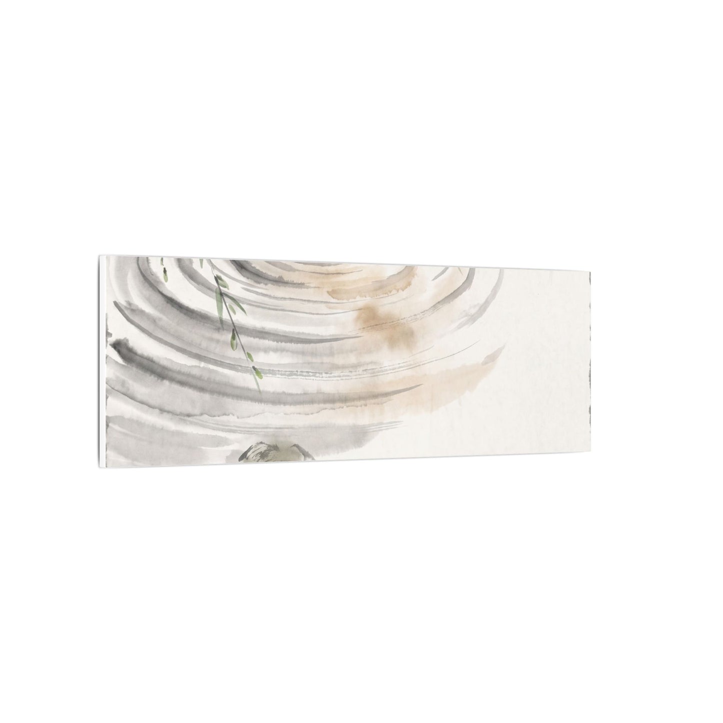 Water Ripple Sumi E Canvas Art | Tranquil Zen Art
