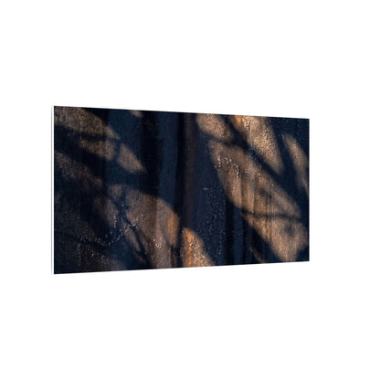 Dark Japandi Shadow Play in Golden Hour | Shadow Zen Canvas Art
