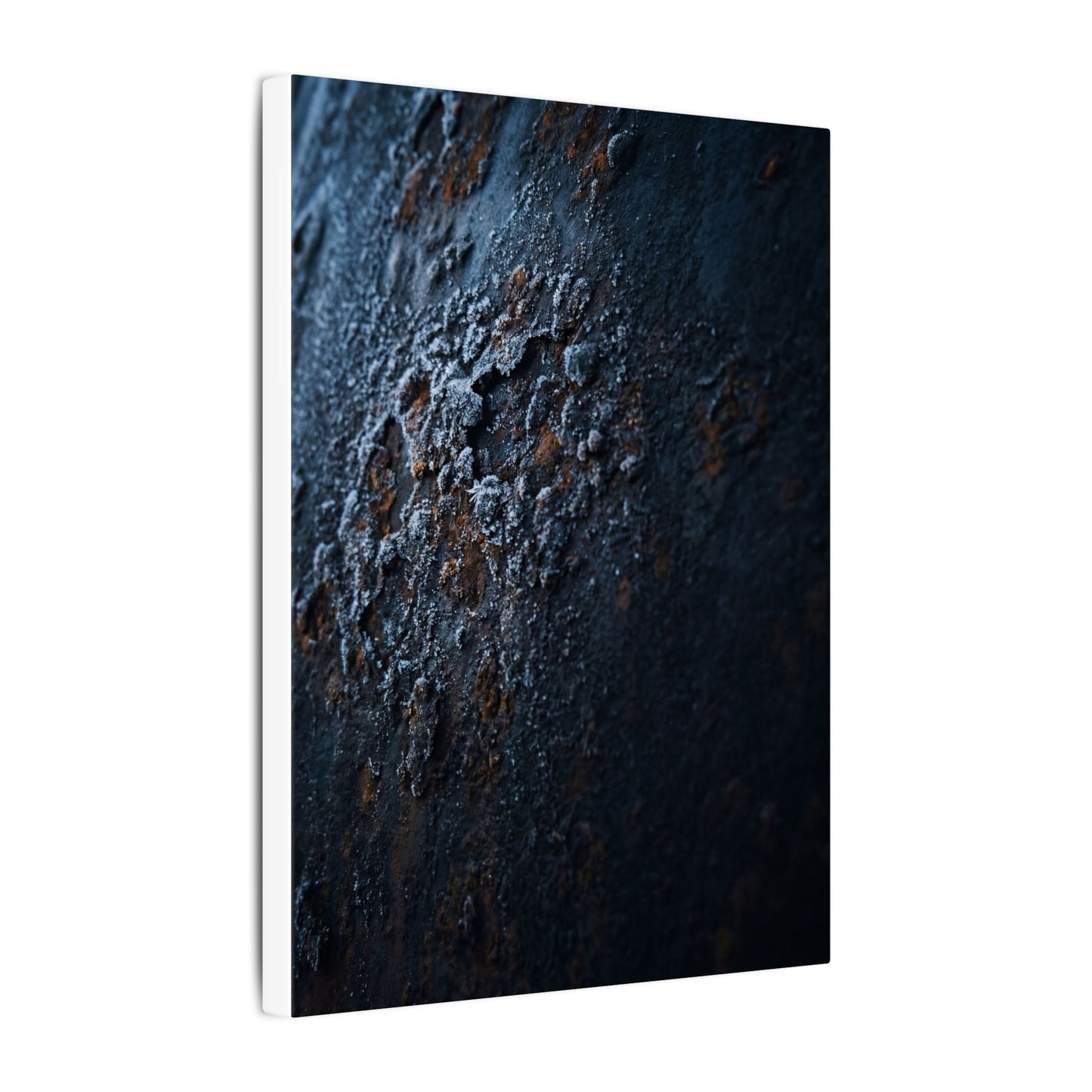 Rust Patina Canvas Art | Winter Dark Japandi Shadow Zen Art