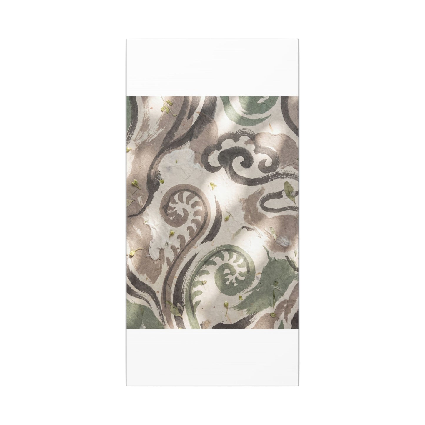 Dappled Ink Brushstroke Canvas Art - Japandi Ma