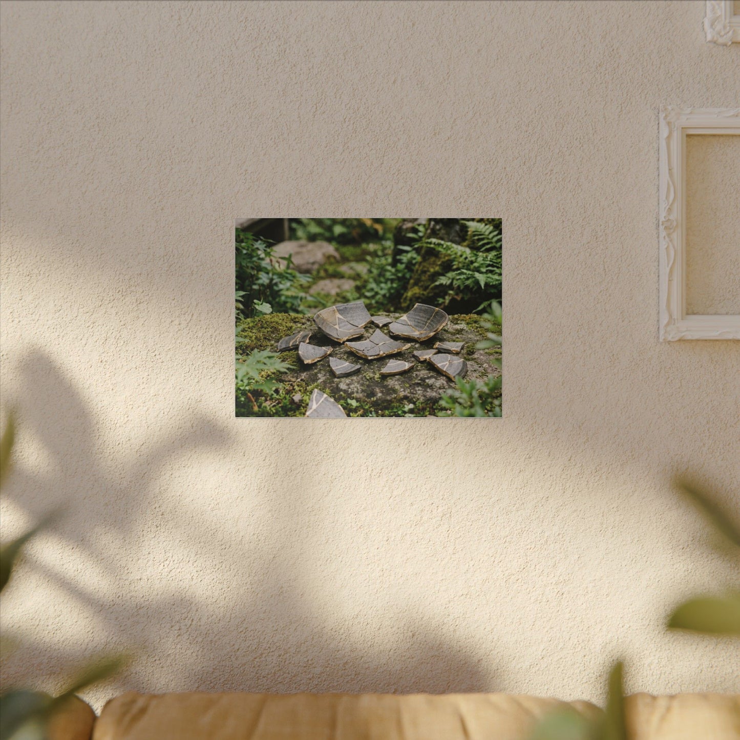 Summer Broken Pottery Gold Repair Canvas Art | Resilient Decor