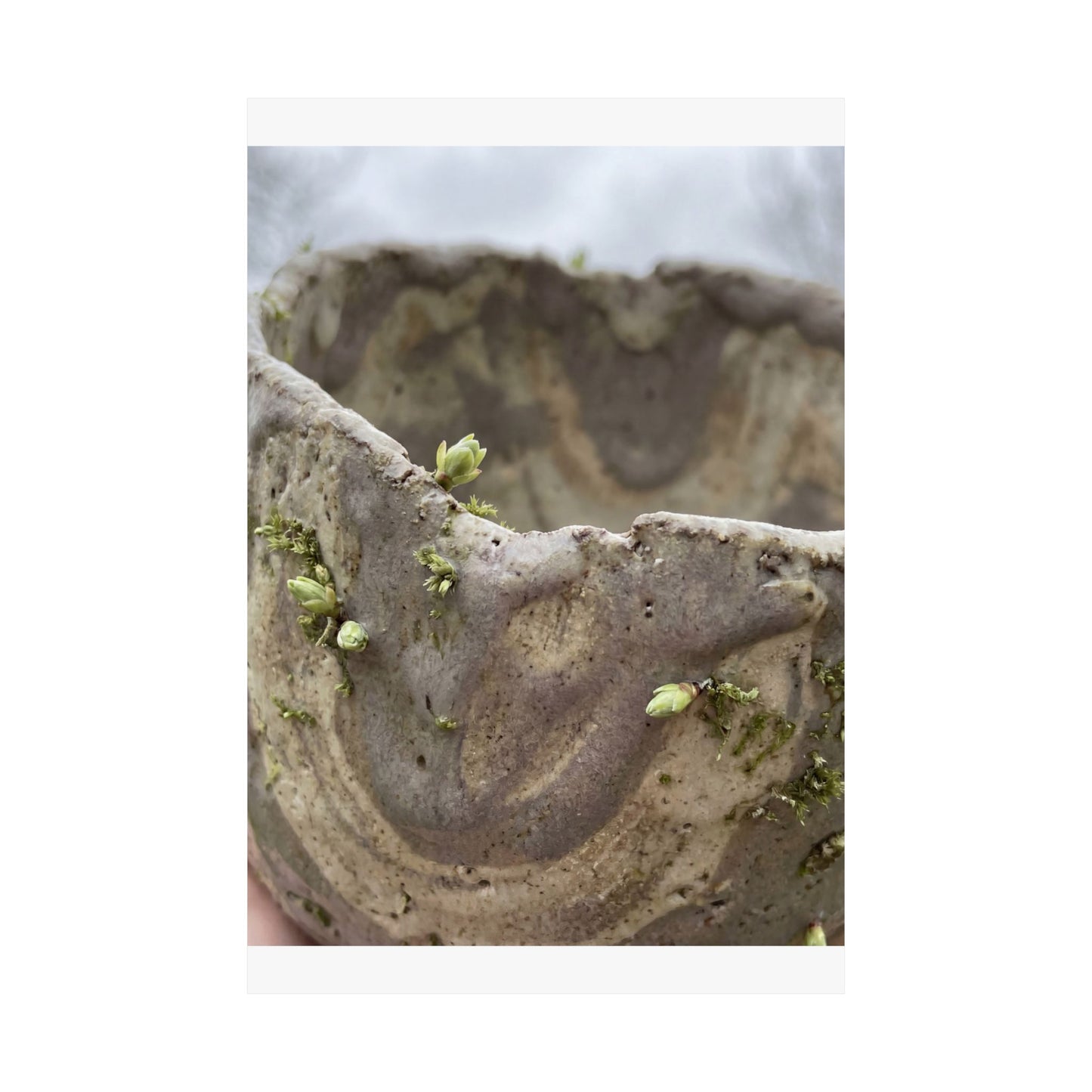Overcast Ceramic Bowl Wall Art Print - Japandi Fukinsei