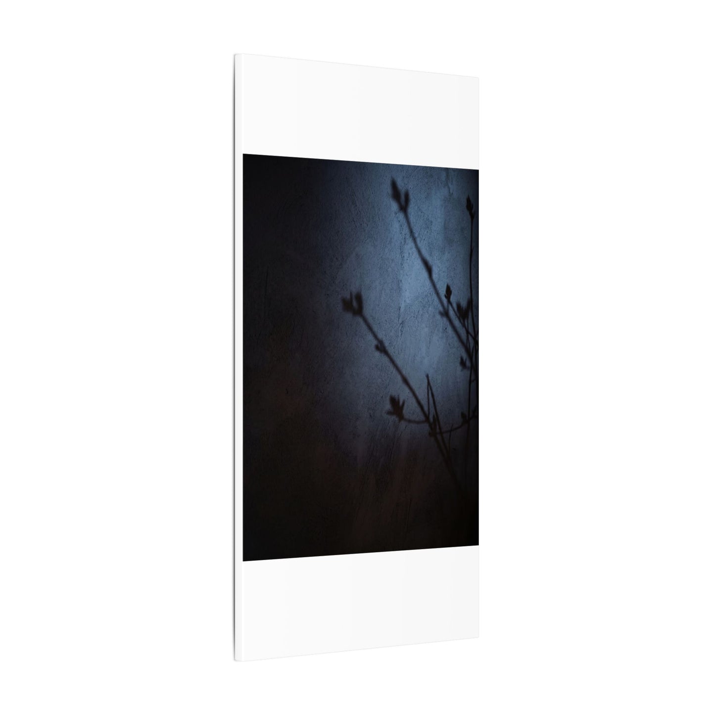 Shadow Play Canvas Art | Spring Dark Japandi Moody Minimal Art