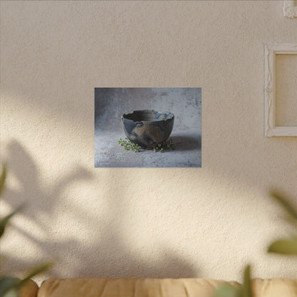 Ceramic Bowl Spring Canvas Art | Japandi Warm Design