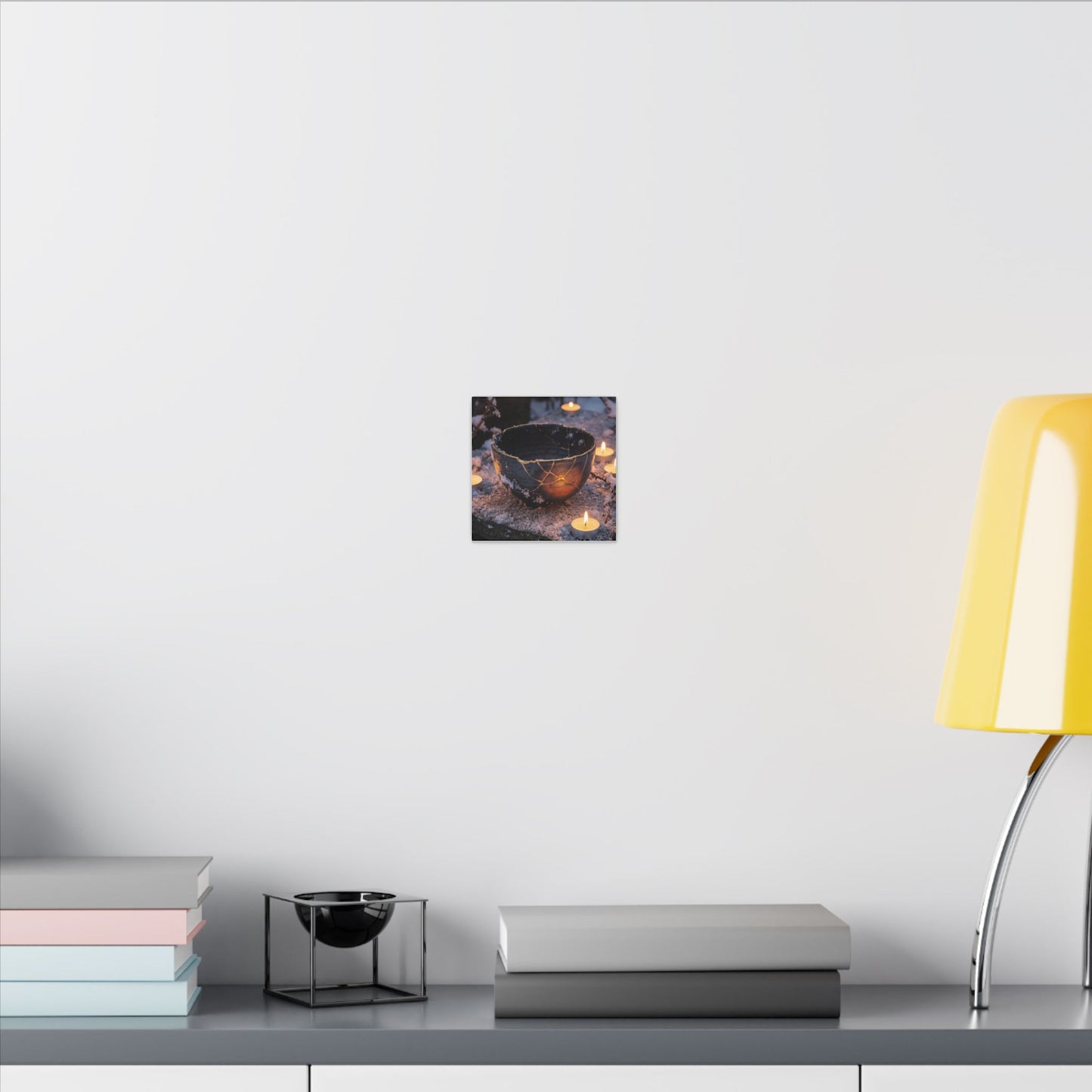 Ceramic Bowl Gold Repair Canvas Art | Beautiful Kintsugi Art