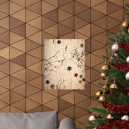 Golden Hour Shoji Screen Wall Art Print - Japandi Fukinsei