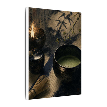 Ma Tea Ceremony Canvas Art - Zen Sumi E