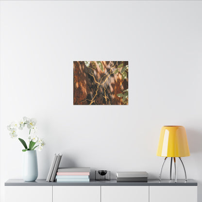 Kanso Rust Patina Canvas Art - Kintsugi Gold Vein