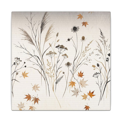 Dawn Dried Flowers Canvas Art - Japandi Kanso