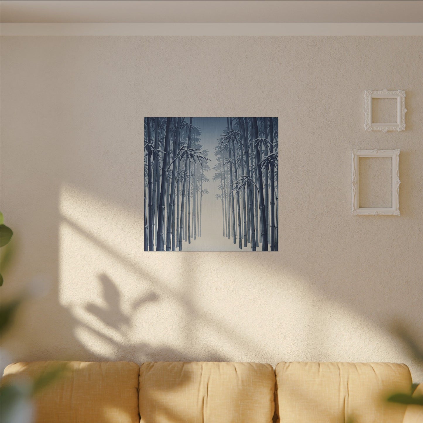 Bamboo Grove Canvas Art | Winter Zen Ukiyo E Inspired Art
