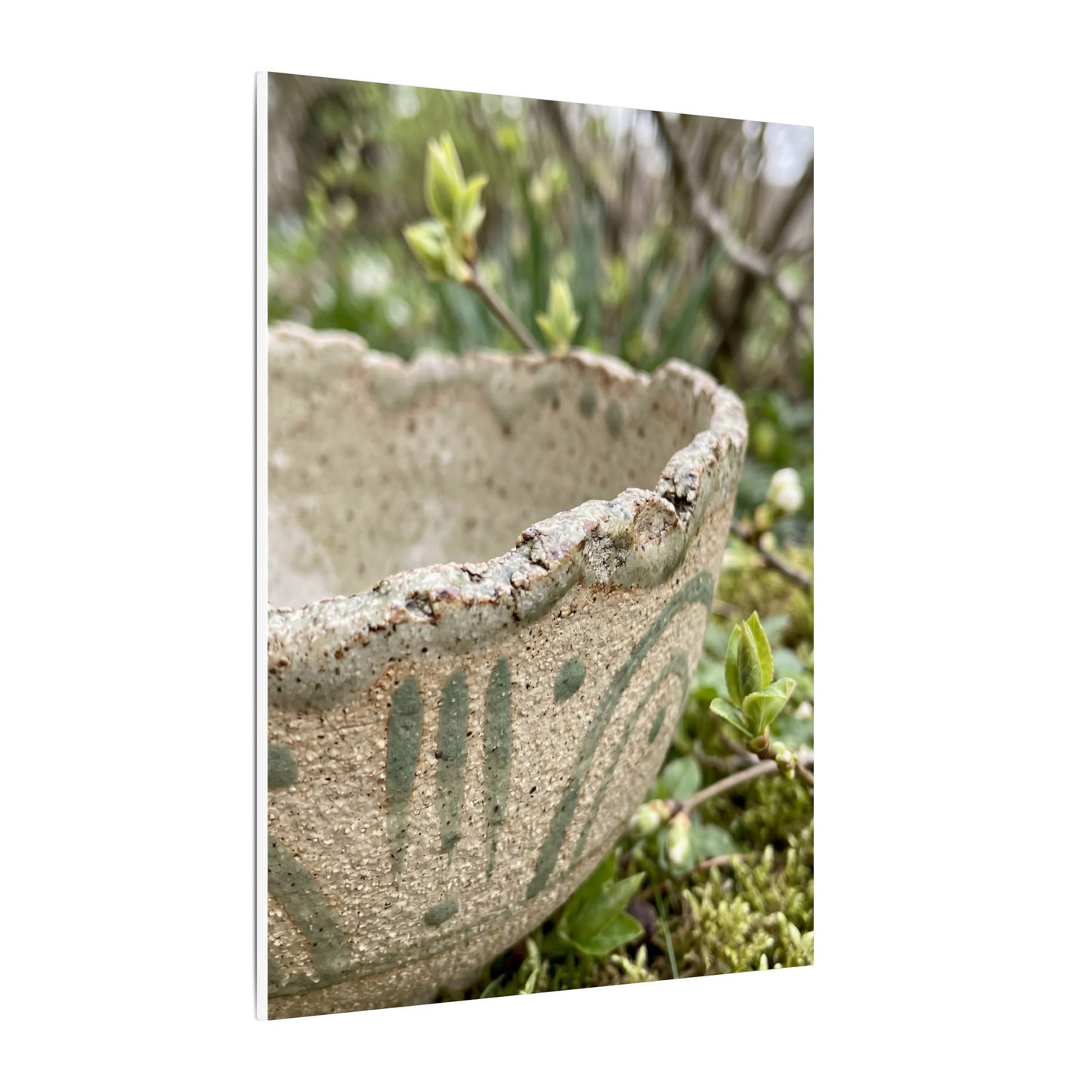 Elegant Ceramic Bowl Canvas Art - Japanese Pattern Japandi