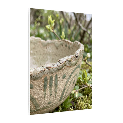 Elegant Ceramic Bowl Canvas Art - Japanese Pattern Japandi