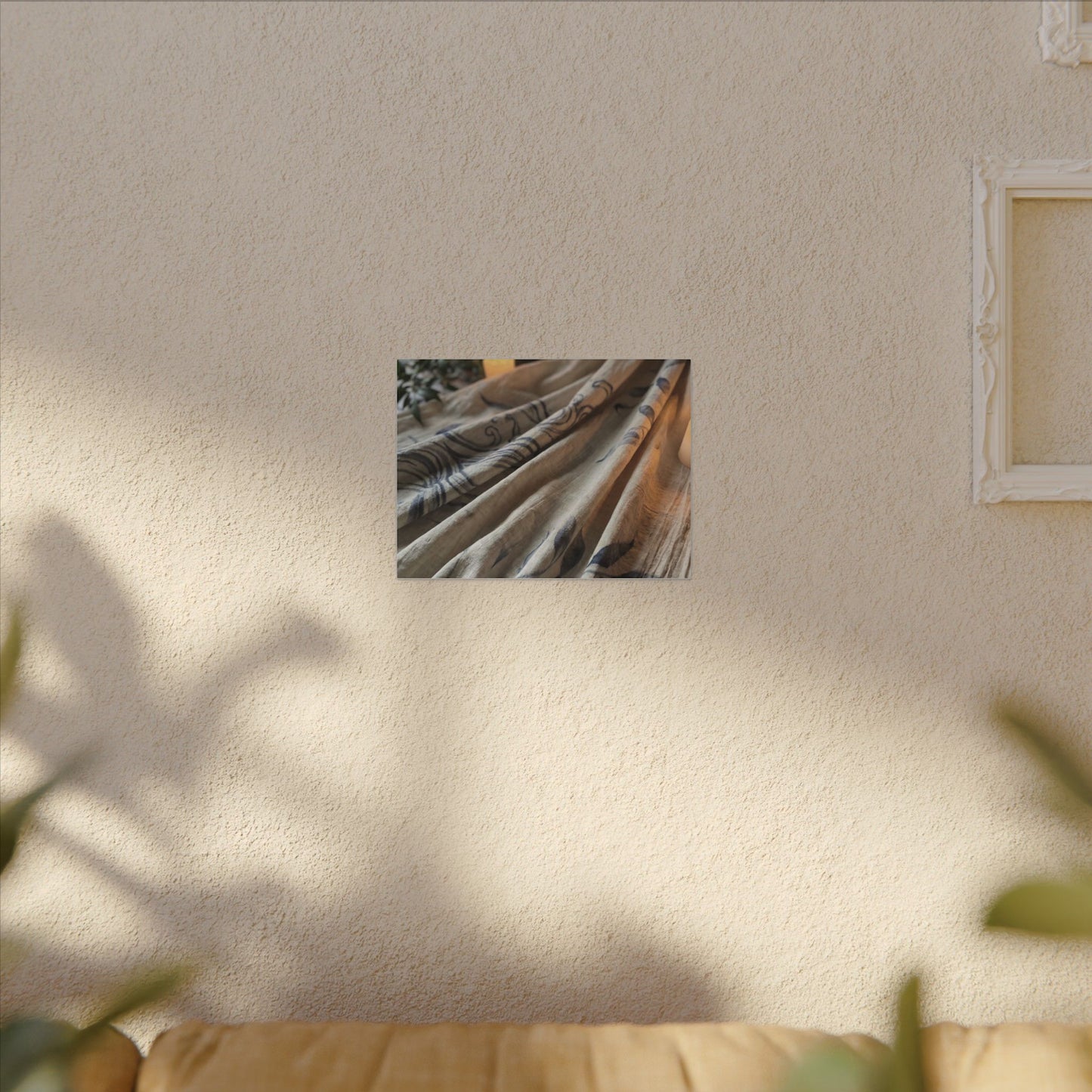 Fukinsei Silk Drape Canvas Art - Japandi Japanese Pattern