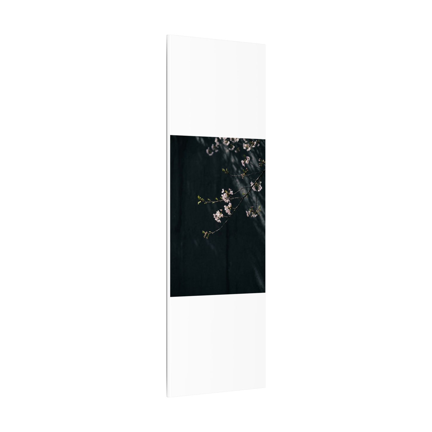 Cherry Blossom Spring Canvas Art | Dark Japandi Sophisticated Design