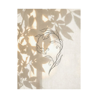 Candlelight Shoji Screen Wall Art Print - Japandi Fukinsei