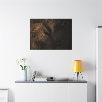 Candlelight Shadow Play Canvas Art - Dark Japandi Ma