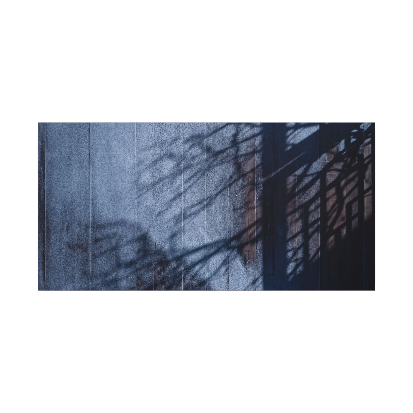 Shadow Play Moody Minimal Canvas Art | Moody Dark Japandi Art
