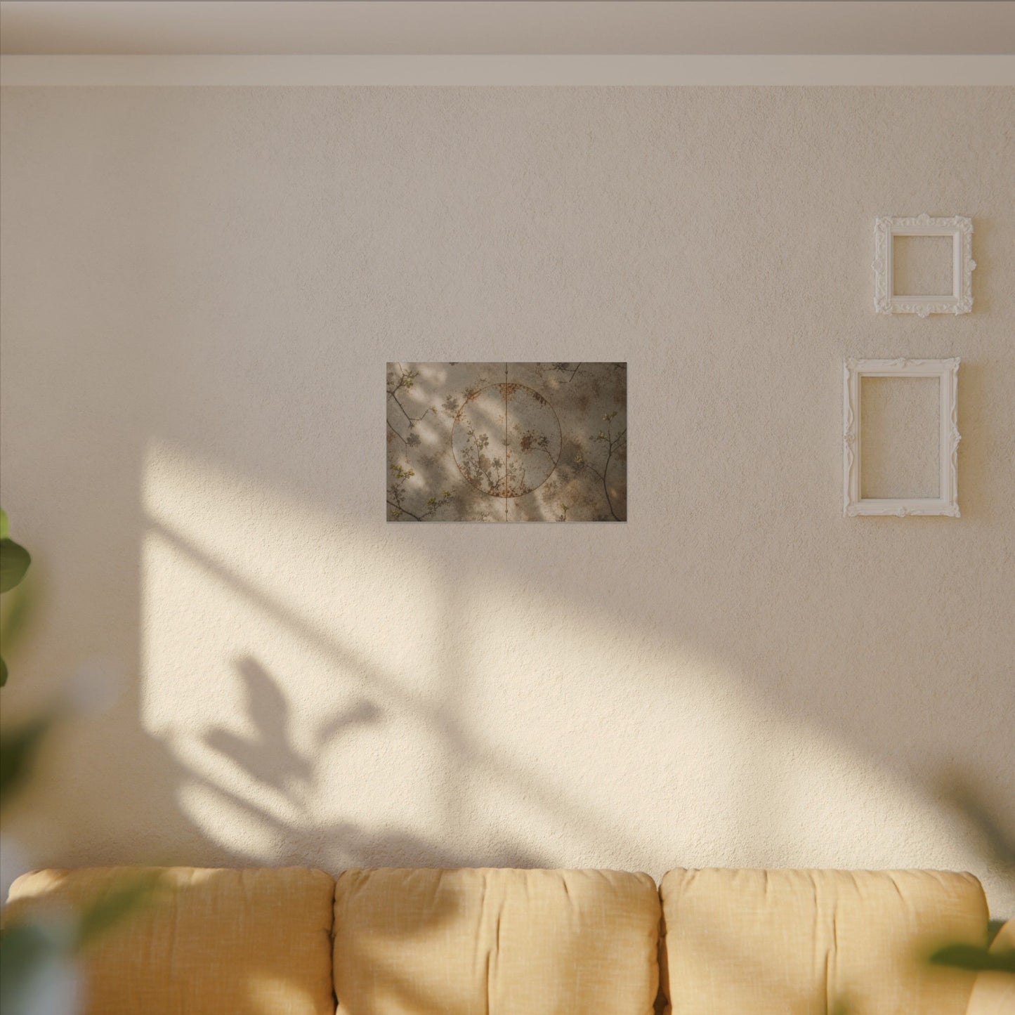 Japandi Rust Patina in Dappled | Japanese Pattern Canvas Art