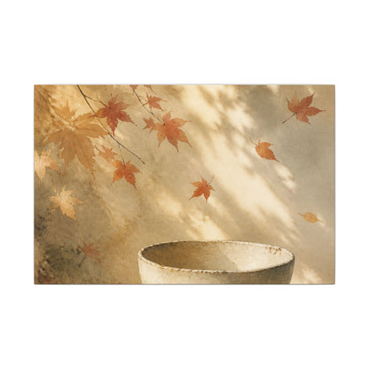 Japandi Ceramic Bowl in Dappled | Watercolor Canvas Art