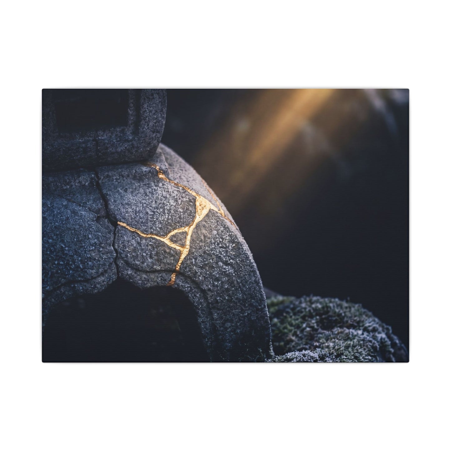 Ma Moonlit Garden Canvas Art - Kintsugi Broken Beauty