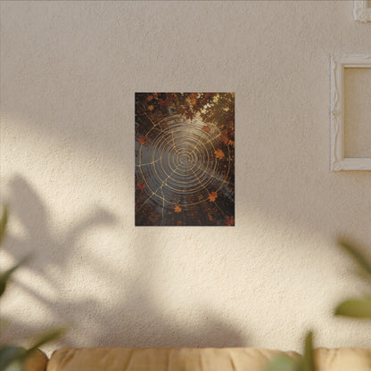 Artful Water Ripple Canvas Art - Gold Vein Kintsugi