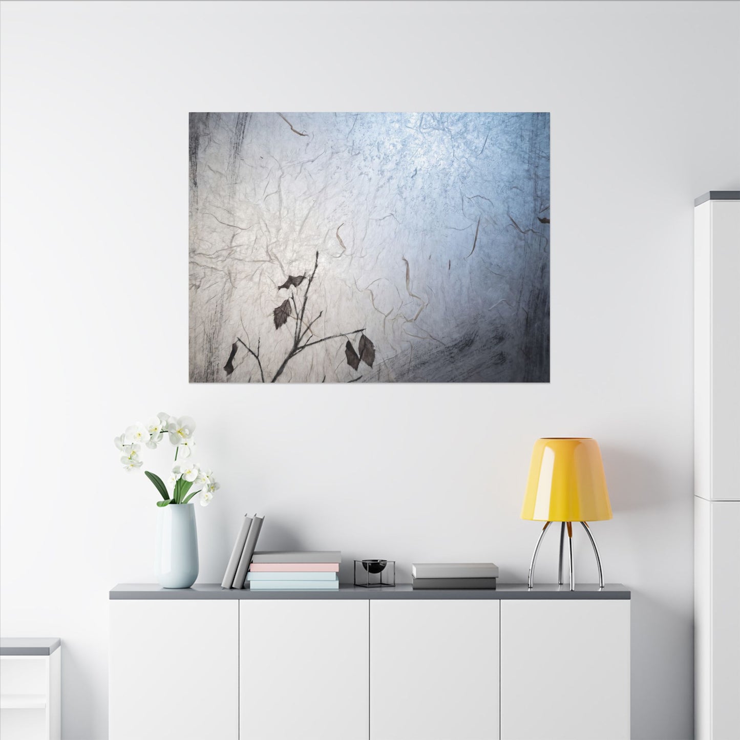 Moonlight Shoji Screen Canvas Art - Japandi Shibui