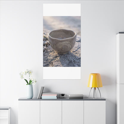 Seijaku Ceramic Bowl Canvas Art - Japandi Japanese Pattern