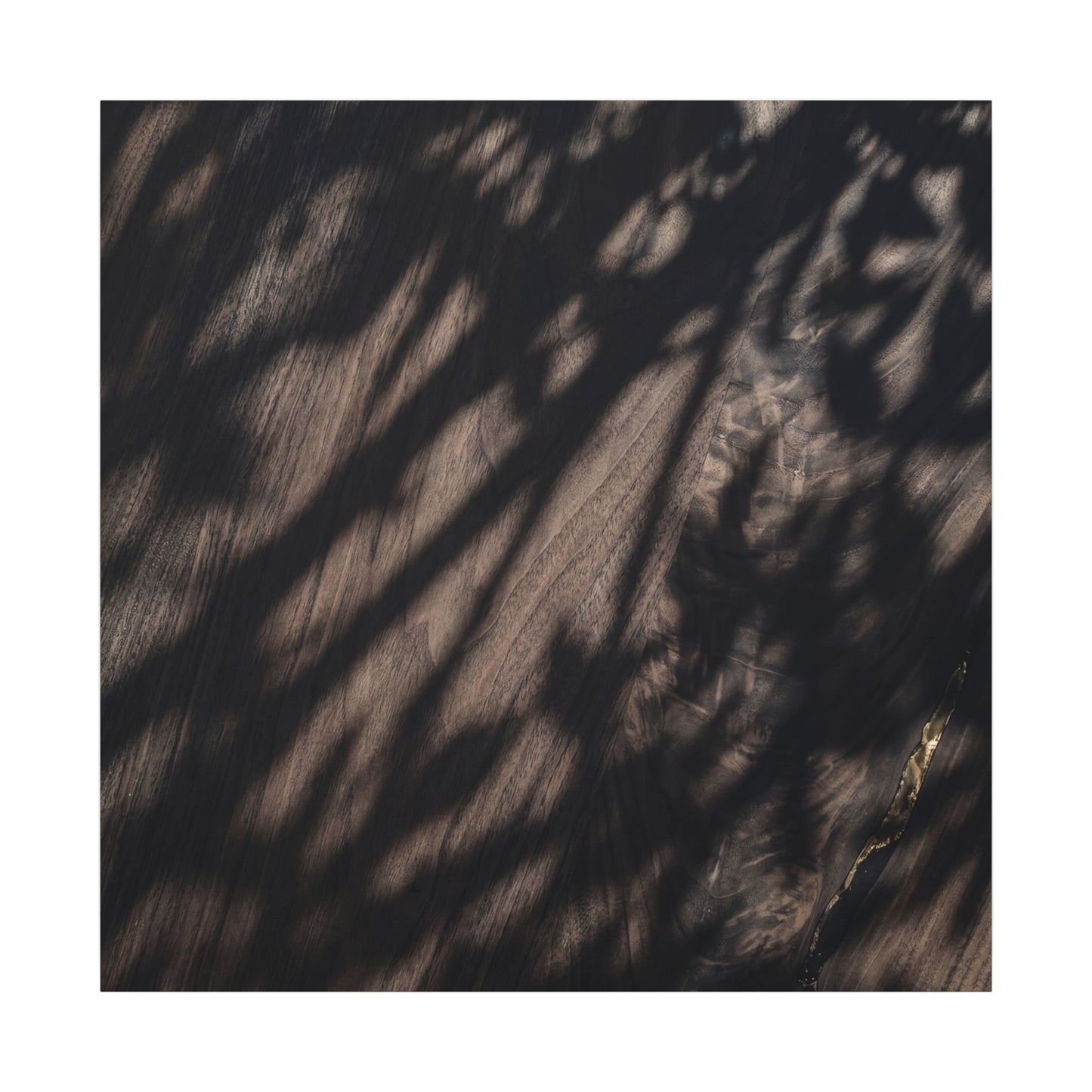 Shadow Play Summer Canvas Art | Dark Japandi Moody Design
