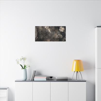 Winter Dried Flowers Texture Canvas Art | Elegant Decor
