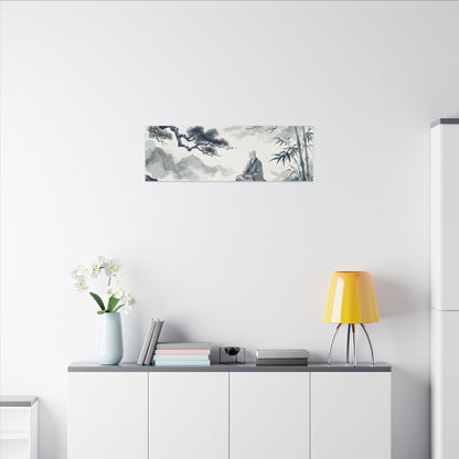 Zen Sumi-e Canvas Art