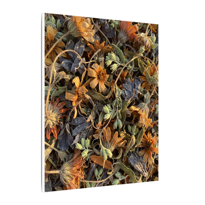 Spring Dried Flowers Japanese Pattern Canvas Art | Warm Decor