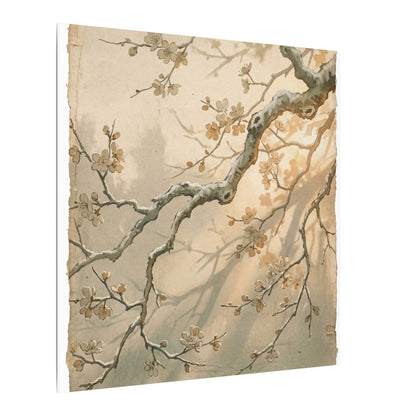 Cherry Blossom Canvas Art | Winter Japandi Japanese Pattern Art