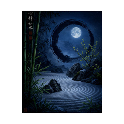 Fukinsei Rock Garden Wall Art Print - Zen Enso