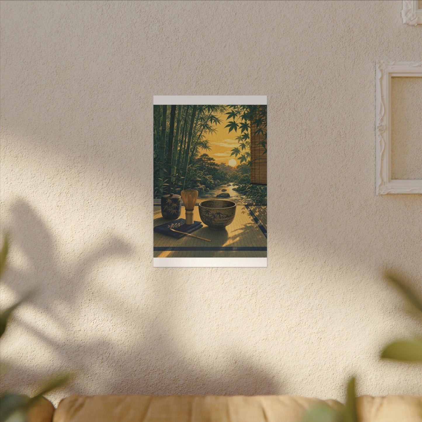 Ma Tea Ceremony Canvas Art - Zen Ukiyo E Inspired