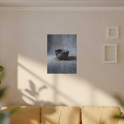 Ceramic Bowl Spring Canvas Art | Japandi Warm Design