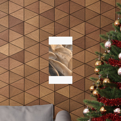 Silk Drape Winter Wall Art Print | Japandi Cozy Design