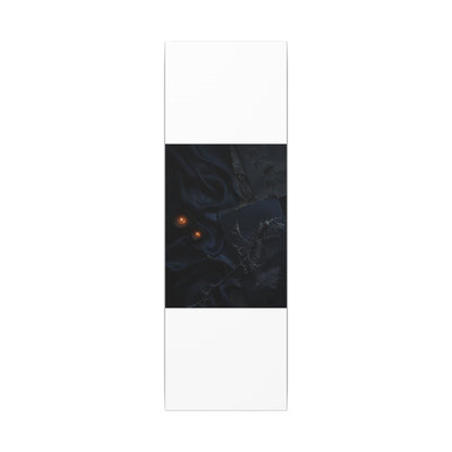 Candlelight Silk Drape Canvas Art - Dark Japandi Kanso