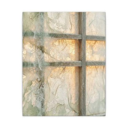 Winter Shoji Screen Watercolor Canvas Art | Elegant Decor